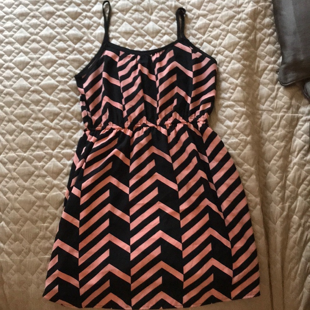 Black and pink party dress size small